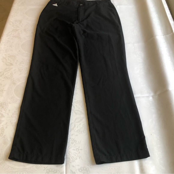 Adidas Climalite Men’s Size 32/32 Black Flat Front Golf Hiking Pants Dri-Fit - Picture 1 of 14
